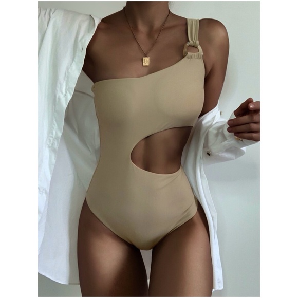 Other - Khaki cut out spring monokini boho